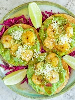 Tequila-Lime Shrimp Tostadas